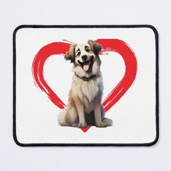 Item preview, Anatolian Shepherd Cartoon in Love Heart designed and sold by For Dog Sake!®.
