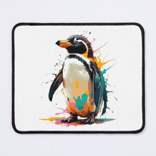 Item preview, Paint splash penguin colourful antarctic colours designed and sold by w1ckerman.