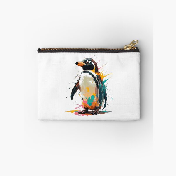 Item preview, Paint splash penguin colourful antarctic colours designed and sold by w1ckerman.