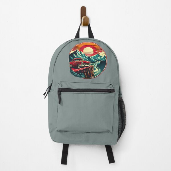 Item preview, Car parked on a mountain cliff with a stunning sunrise. designed and sold by M9Store.