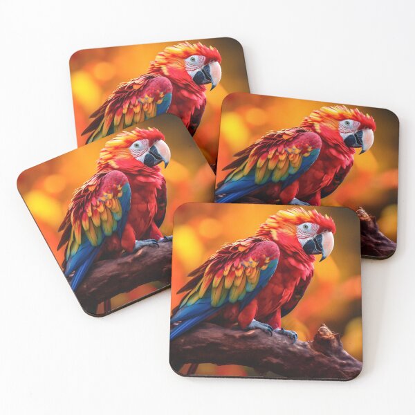 Item preview, Beautiful exotic and tropical red blue and yellow colors parrot or macaw in the summer designed and sold by NBSStore.