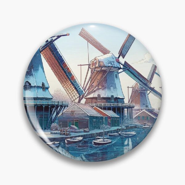 Item preview, Frozen Windmills Scene designed and sold by Era-of-Traveler.