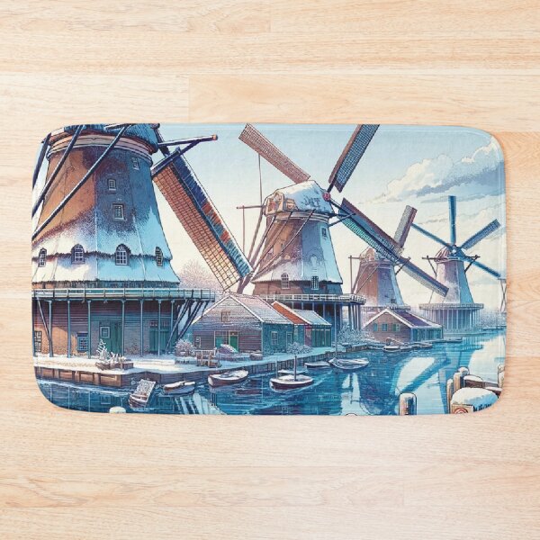 Item preview, Frozen Windmills Scene designed and sold by Era-of-Traveler.