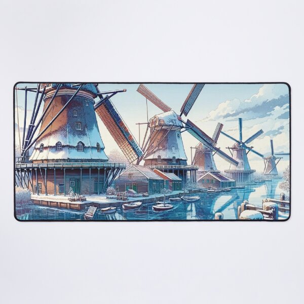 Item preview, Frozen Windmills Scene designed and sold by Era-of-Traveler.