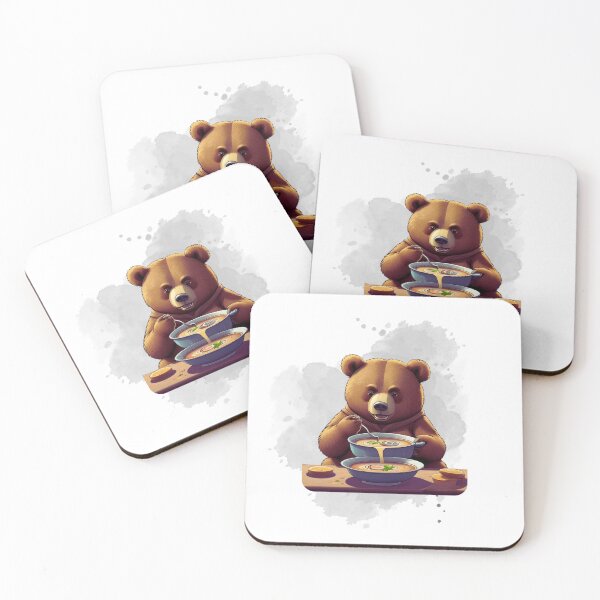 Item preview, "Soup-Loving Bear: Cozy Bliss for Your Day! designed and sold by Lahate.