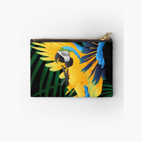 Item preview, Fondo tropical de loro azul y amarillo grande designed and sold by MetaforaMundo.