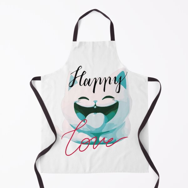 Item preview, Happy love smiling white cat designed and sold by MacLis.