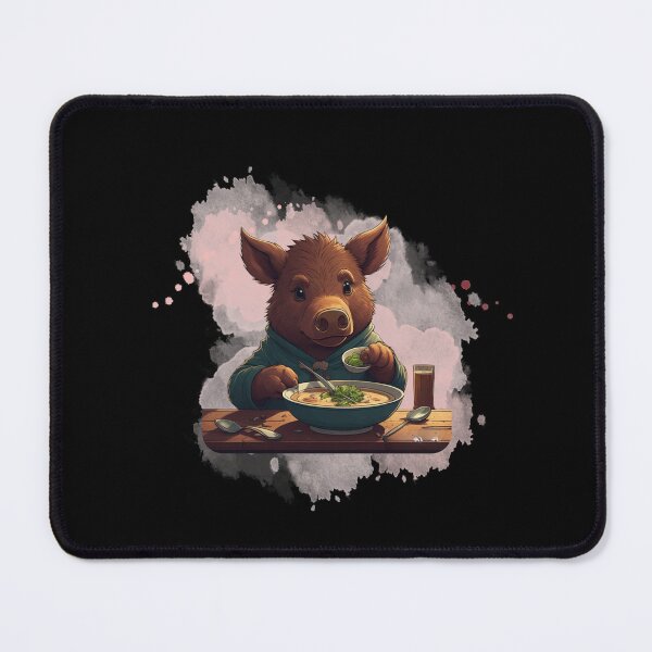 Item preview, "Soup-Loving Boar: Savory Comfort for Your Day! designed and sold by Lahate.