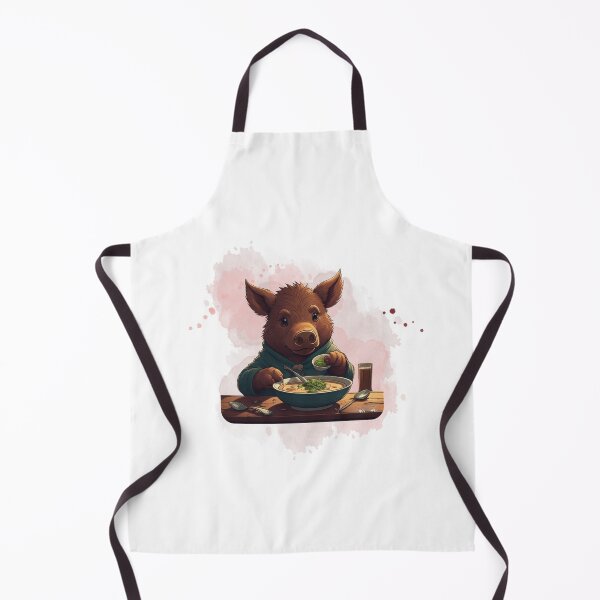 Item preview, "Soup-Loving Boar: Savory Comfort for Your Day! designed and sold by Lahate.