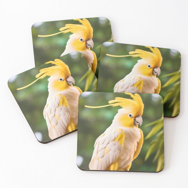 Item preview, Cute yellow tailed and white australian cockatoo or cockatiel bird lover or owner designed and sold by NBSStore.