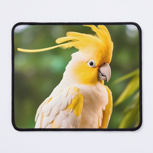 Item preview, Cute yellow tailed and white australian cockatoo or cockatiel bird lover or owner designed and sold by NBSStore.