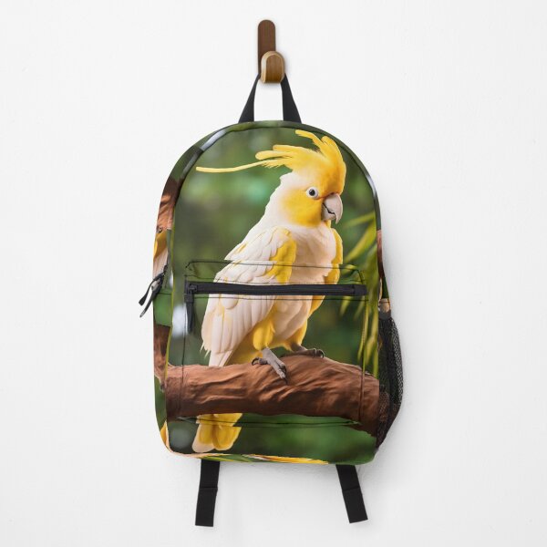 Item preview, Cute yellow tailed and white australian cockatoo or cockatiel bird lover or owner designed and sold by NBSStore.