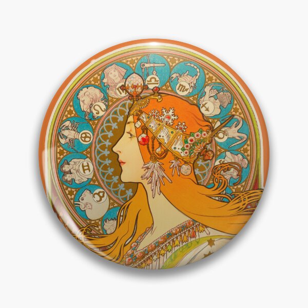 Item preview, Zodiac, (1896) - Alphonse Mucha. HIGH DEFINITION designed and sold by MINDTHECHERRY.