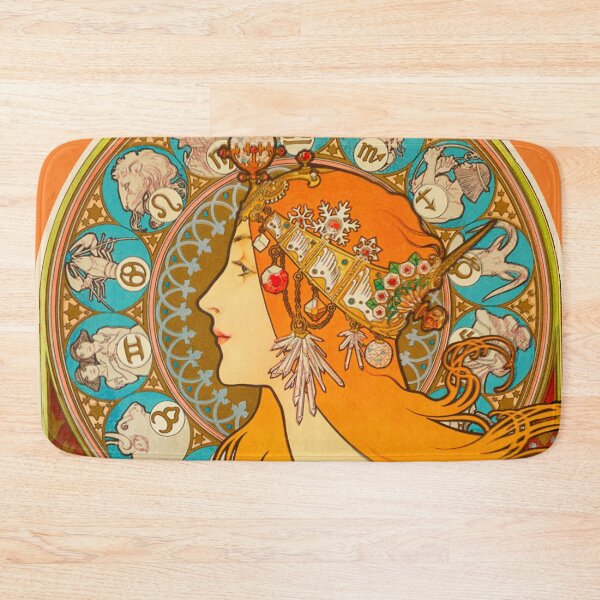 Item preview, Zodiac, (1896) - Alphonse Mucha. HIGH DEFINITION designed and sold by MINDTHECHERRY.