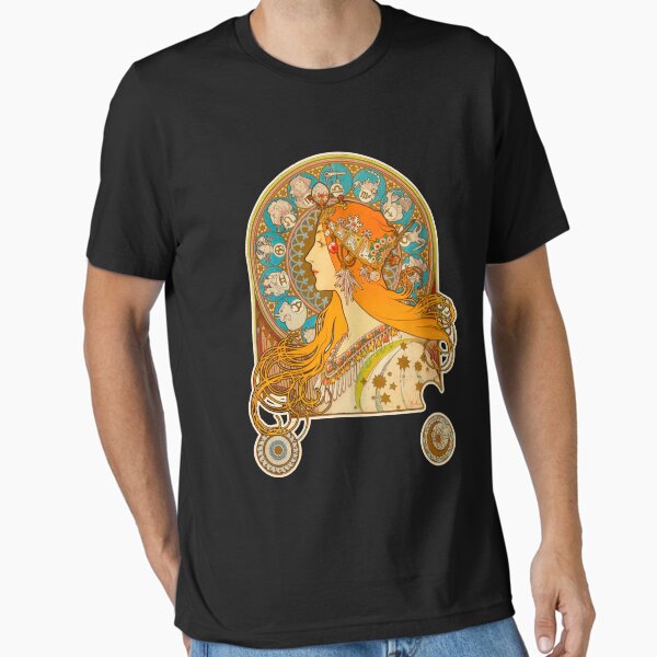 Aperçu de l'œuvre Zodiaque, (1896) - Alphonse Mucha. HAUTE DÉFINITION créée et vendue par MINDTHECHERRY.