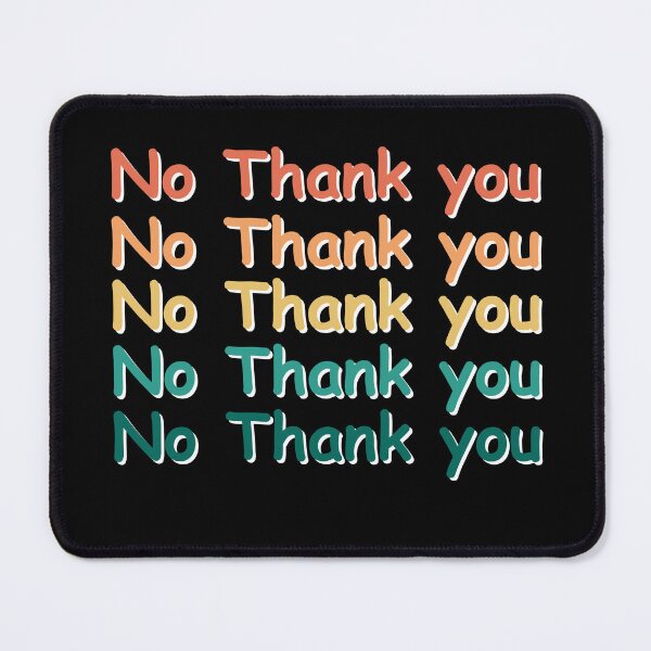 Item preview, No Thank You Retro Vintage designed and sold by Guess4best.