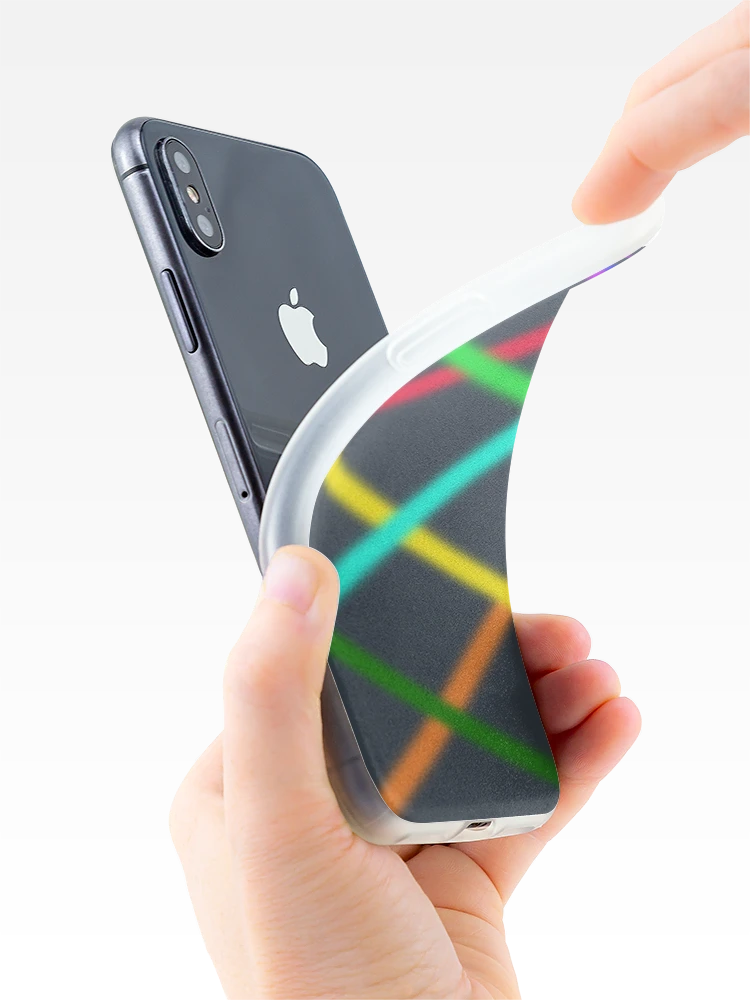 Thumbnail 4 of 5, iPhone Case, Abstract Multi Color Pattern - Multicolor Pattern designed and sold by Speed Prints.