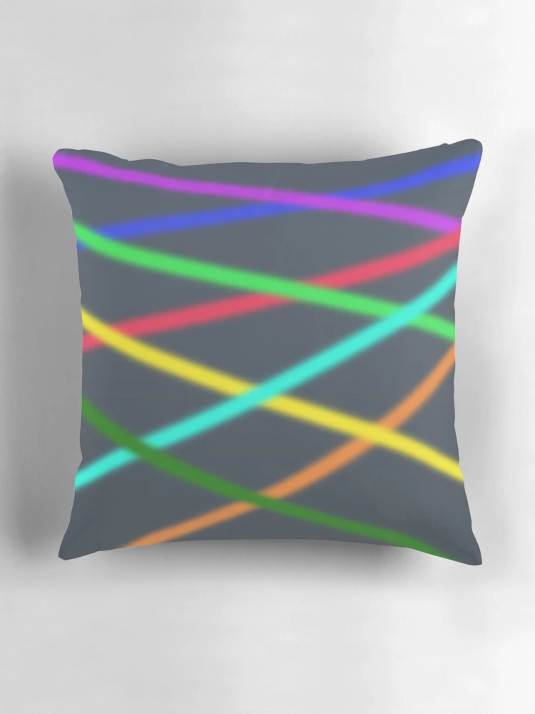 Thumbnail 3 of 4, Pillow, Abstract Multi Color Pattern - Multicolor Pattern designed and sold by Speed Prints.