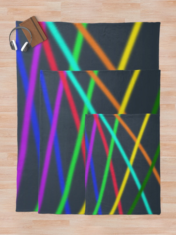 Thumbnail 5 of 6, Throw Blanket, Abstract Multi Color Pattern - Multicolor Pattern designed and sold by Speed Prints.