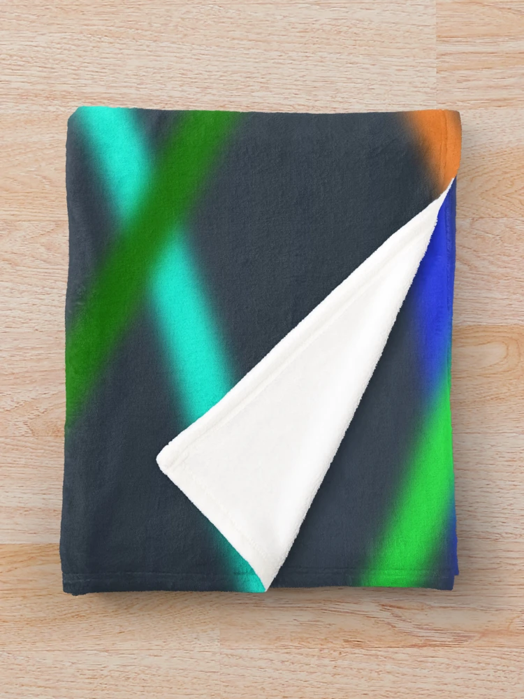 Thumbnail 3 of 6, Throw Blanket, Abstract Multi Color Pattern - Multicolor Pattern designed and sold by Speed Prints.