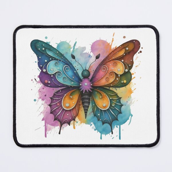Item preview, Butterfly on colorful watercolour background designed and sold by AllPrintForYou.