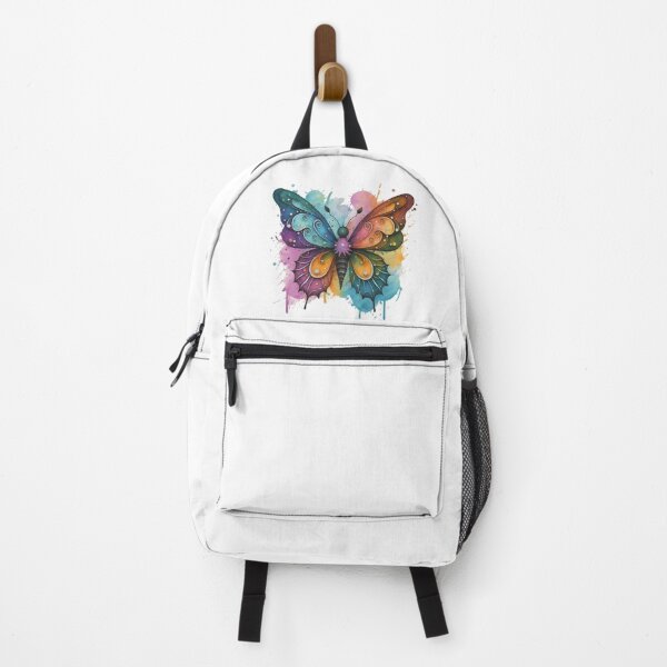 Item preview, Butterfly on colorful watercolour background designed and sold by AllPrintForYou.