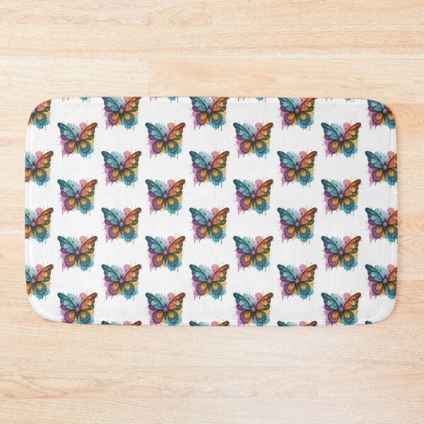 Item preview, Butterfly on colorful watercolour background designed and sold by AllPrintForYou.