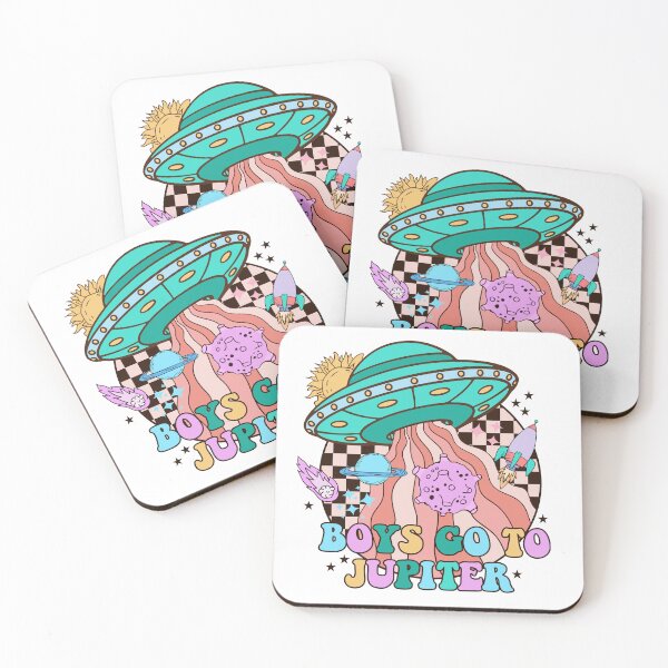 Item preview, Cute Retro Hippie Alien UFO Space Bright Colors Quote designed and sold by Nicole Creates.