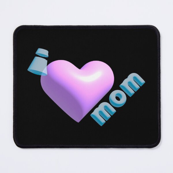 Item preview, Pastel I love mom, I <3 mom 3D graphic, I heart mom, mom's day, mothers day gift designed and sold by needsai.