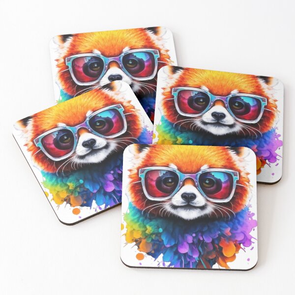 Item preview, Colorful Red Panda designed and sold by RelaxMusic.
