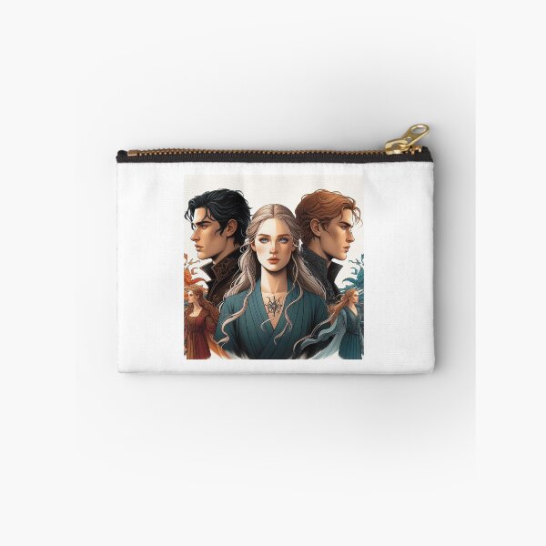 Item preview, Illustration of Feyre, Rhysand, Tamlin from the ACOTAR book saga for book lovers designed and sold by Cintia Sanz Alonso.