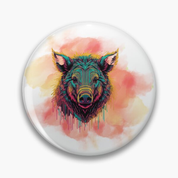 Item preview, "Wild in Colors: Meet our Vibrant Boar! designed and sold by Lahate.