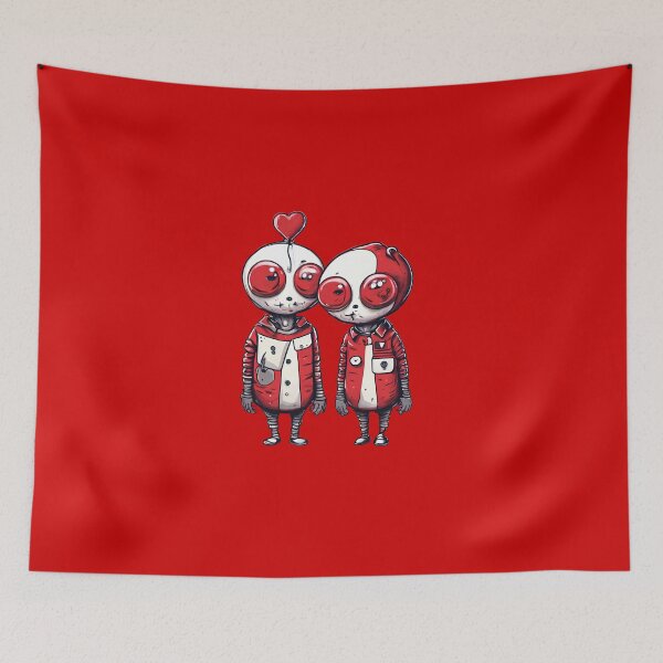 Item preview, Romantic Robot With Balloon designed and sold by Itsheartshop.