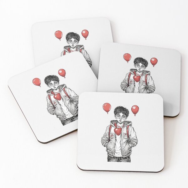 Item preview, Cute Boy With Romantic Balloon designed and sold by Itsheartshop.