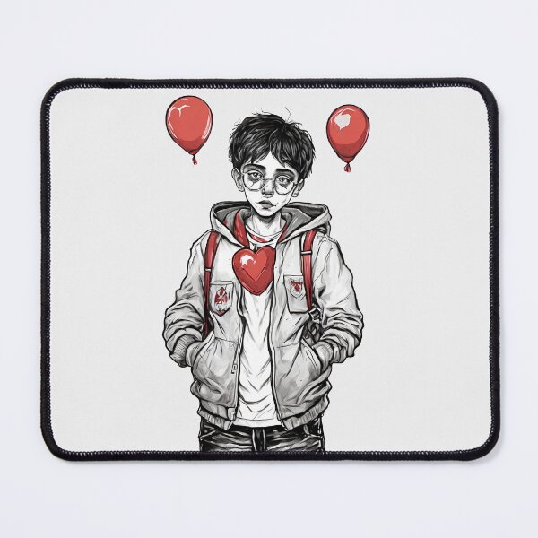 Item preview, Cute Boy With Romantic Balloon designed and sold by Itsheartshop.