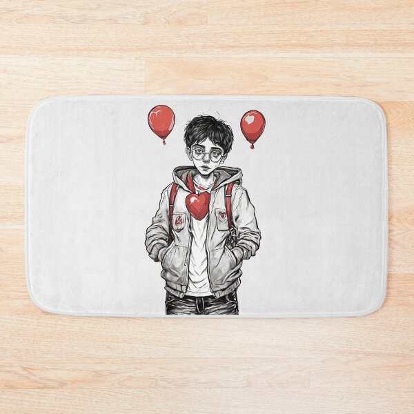 Item preview, Cute Boy With Romantic Balloon designed and sold by Itsheartshop.