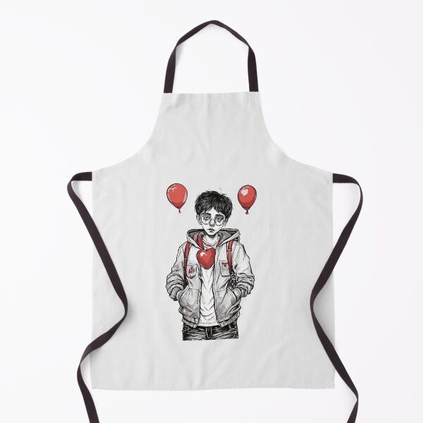 Item preview, Cute Boy With Romantic Balloon designed and sold by Itsheartshop.
