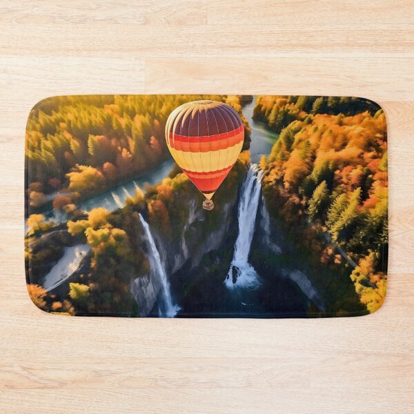 Item preview, Colorful hot air balloon or gas balloon floating in nature, for balloonists and balloon pilots, ride designed and sold by NBSStore.