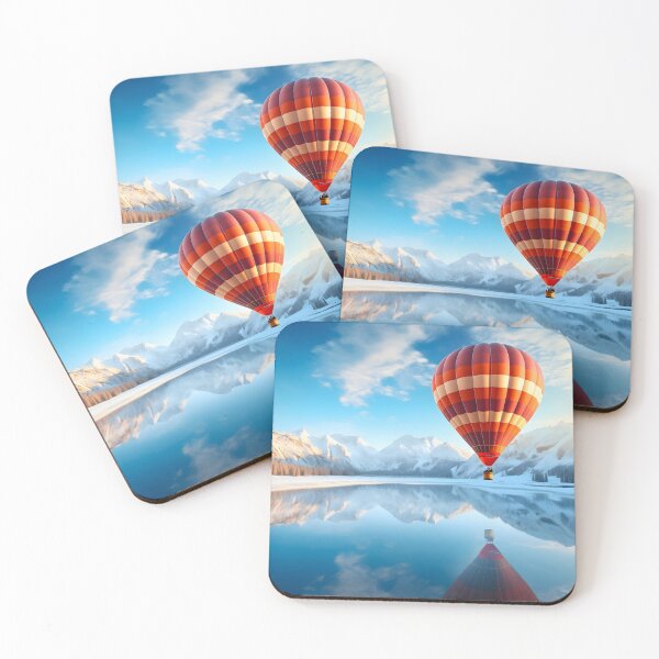Item preview, Colorful hot air balloon or gas balloon floating in nature, for balloonists and balloon pilots, ride designed and sold by NBSStore.