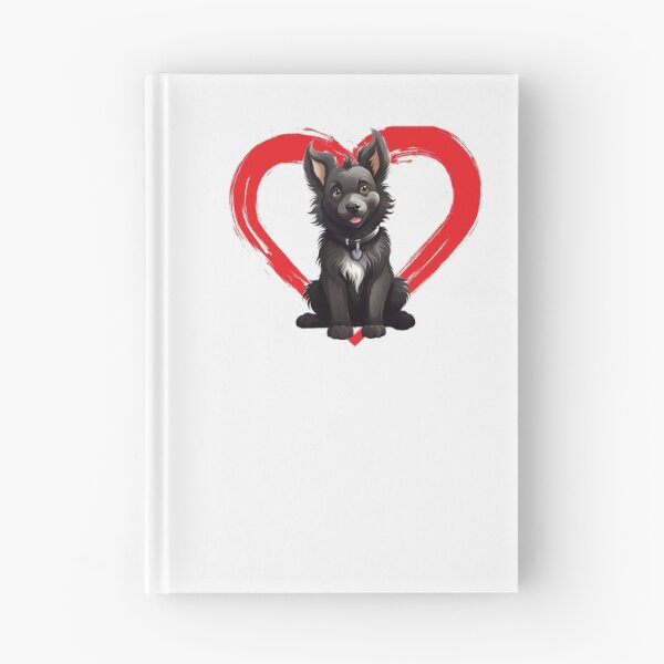 Item preview, Belgian Tervuren Cartoon in Love Heart designed and sold by For Dog Sake!®.