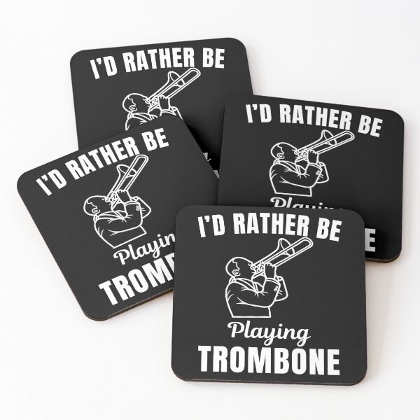 Item preview, I'd rather be playing trombone, funny trombonist, trombone musical instrument players instructor and musicians saying or quote designed and sold by NBSStore.