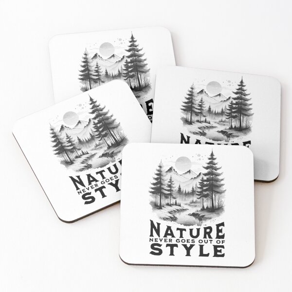 Item preview, Nature Never Goes Out of Style Black and White designed and sold by greenwhite25.