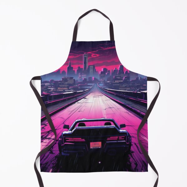 Item preview, Sports Car Driving Towards 80s Miami designed and sold by Nightarcade.