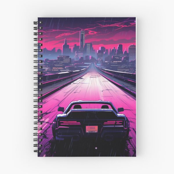 Item preview, Sports Car Driving Towards 80s Miami designed and sold by Nightarcade.