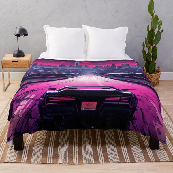 Item preview, Sports Car Driving Towards 80s Miami designed and sold by Nightarcade.