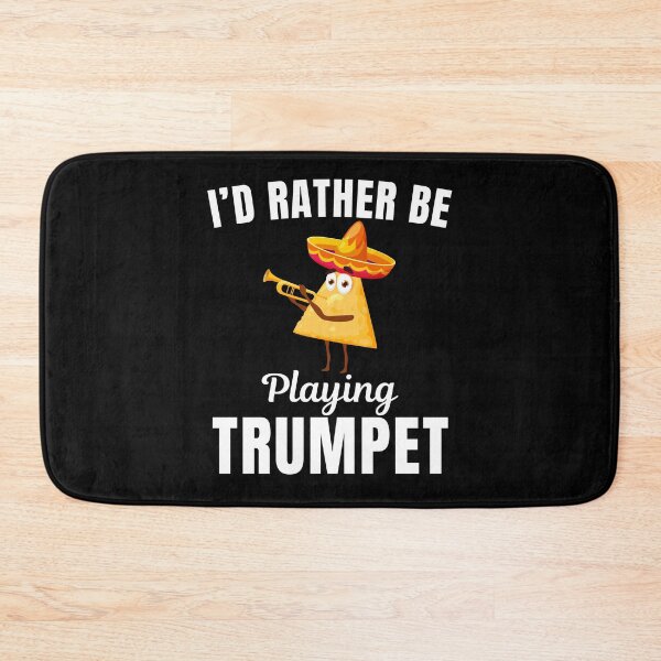 Item preview, I'd rather be playing trumpet, funny trumpeter, trumpet musical instrument players instructor and musicians saying or quote designed and sold by NBSStore.