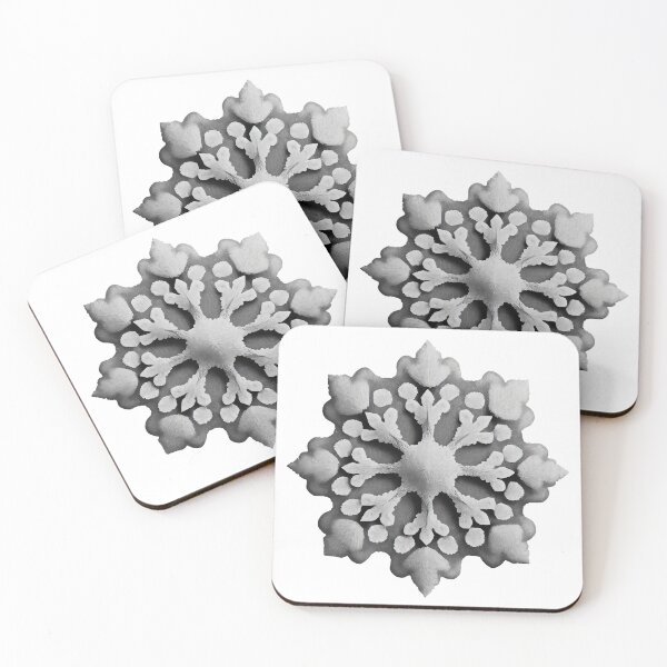 Item preview, Funny Snowflake Fur Winter Grey Abstract designed and sold by Lelijo.