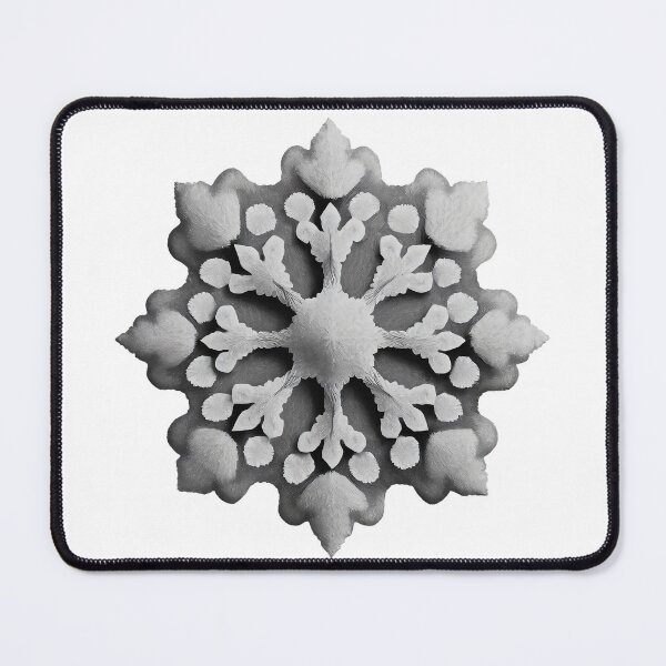 Item preview, Funny Snowflake Fur Winter Grey Abstract designed and sold by Lelijo.