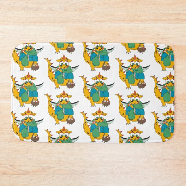 Item preview, Funny fantasy character dragon gathers mushrooms.	 designed and sold by Innamalinka.