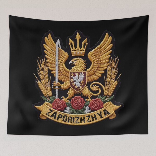 Item preview, Zaporizhzhia Badge Dark designed and sold by Retr0Tshirts.